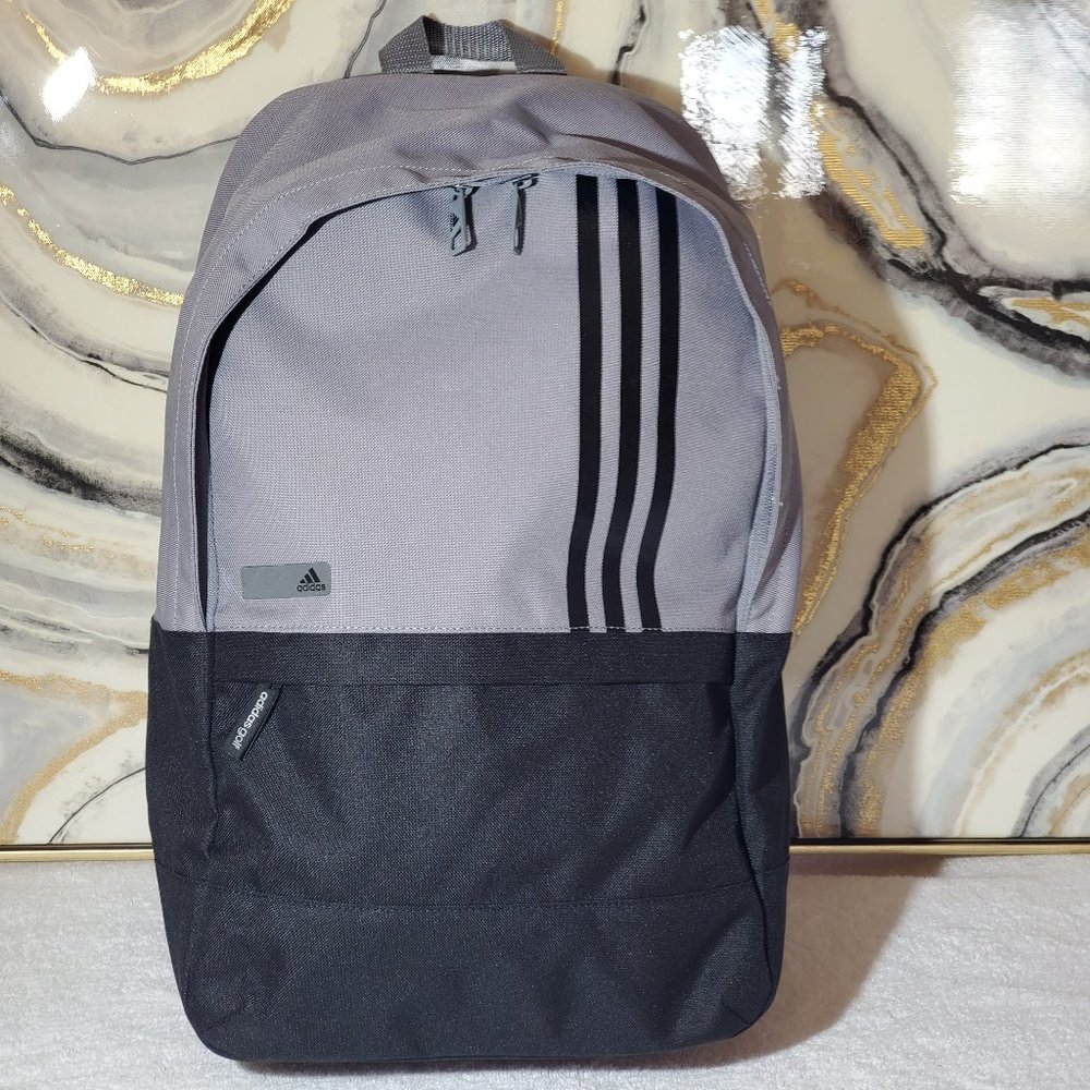 adidas Gray and Black Two-Tone Backpack